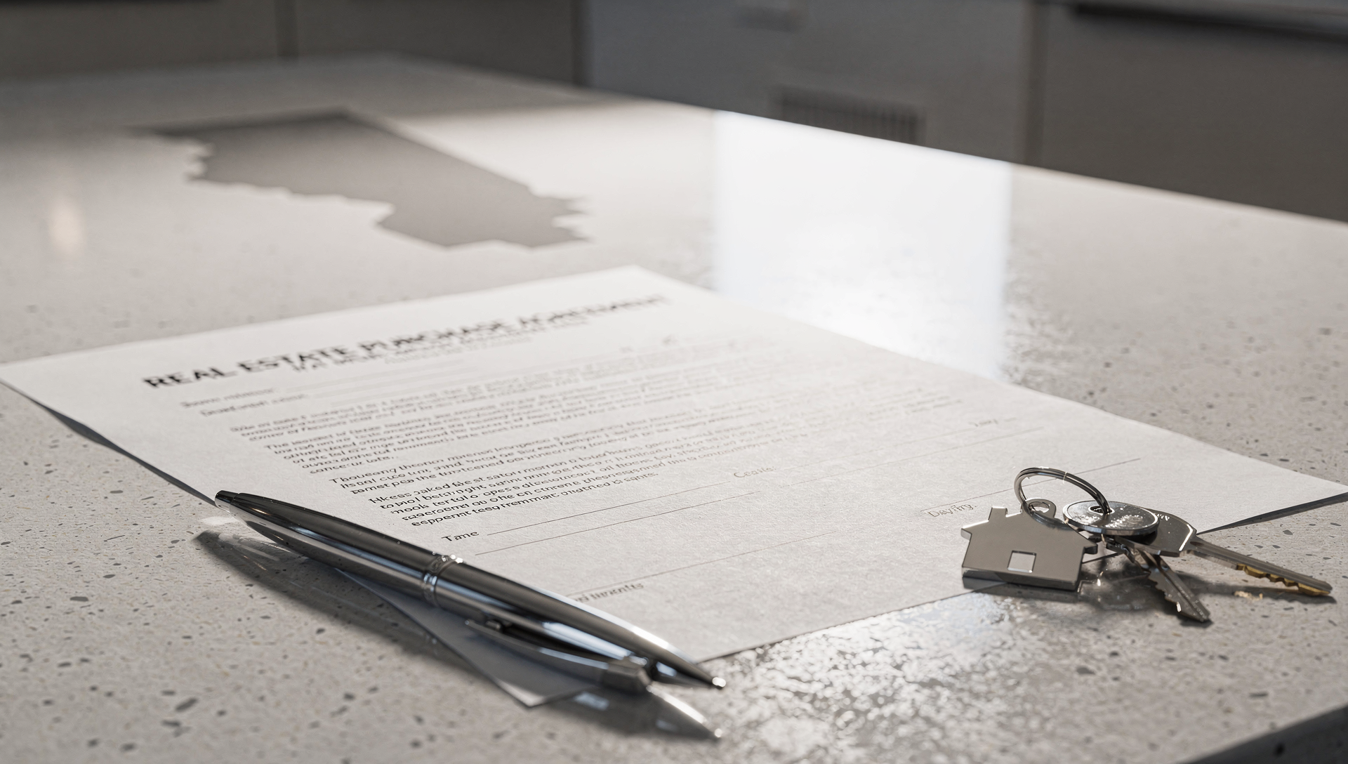 Home purchase paperwork and keys for a first-time buyer in Downers Grove
