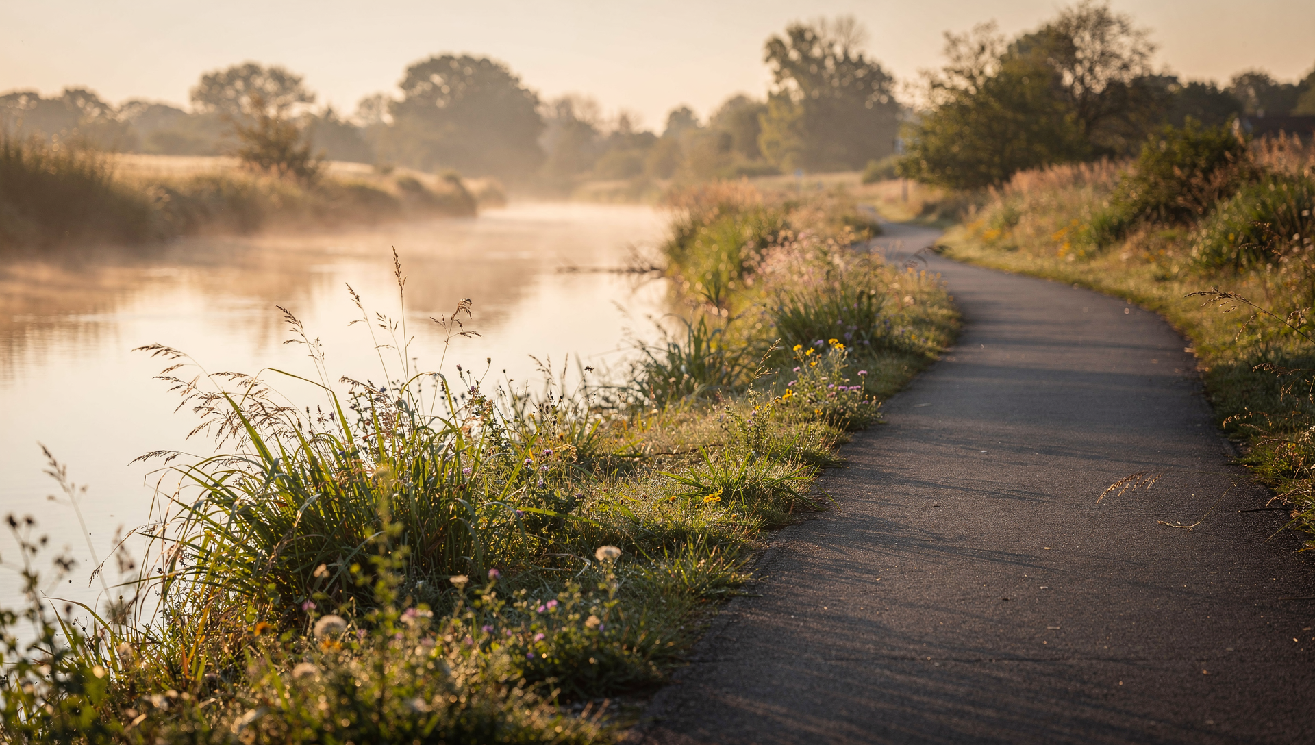 Creekside trail in Elmhurst ideal for biking and walking